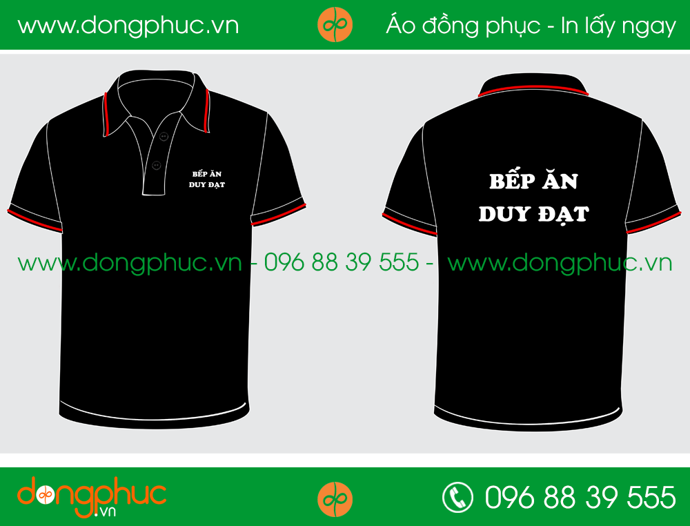 Áo phông đồng phục bếp ăn Duy Đạt